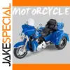 1:9 Blue Diecast Three-Wheel Cruiser Motorcycle