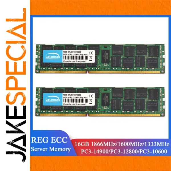 Latumab DDR3 Memory 16GB 32GB 64GB REG ECC