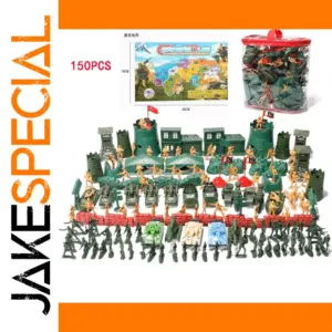 150-Piece Military Toy Set with Soldiers and Vehicles