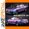 1:24 Scale Iridescent Purple Nissan Skyline GTR R34 Model