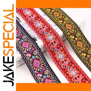 Vintage Jacquard Ribbon 4CM Floral Pattern