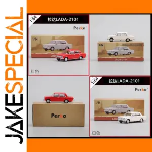 1:64 Scale Diecast LADA 2101 Model Available in Red or White