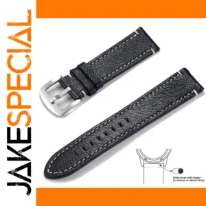 Vintage Leather Watchband 20mm 22mm for Smartwatches