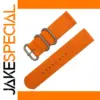 Vibrant Orange NATO Watchband Strap 18-24mm