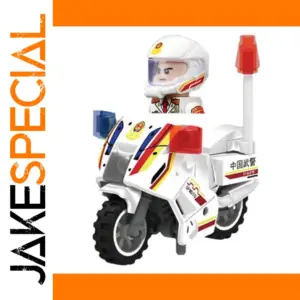 Armed Police Motorcycle with Articulated Minifigure