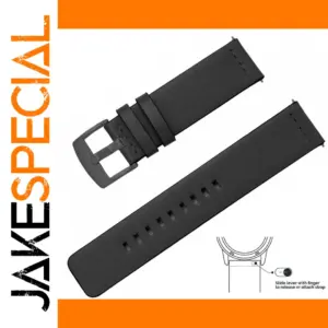 Vintage Genuine Leather Watchband 22cm for Smartwatches