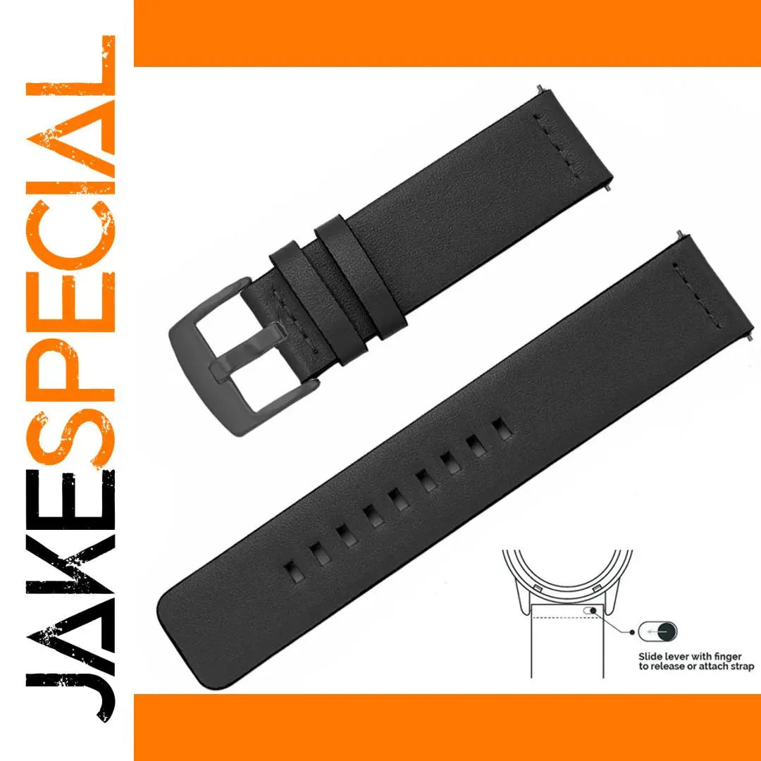 Vintage Genuine Leather Watchband 22cm for Smartwatches 1 Vintage Genuine Leather Watchband 22cm for Smartwatches