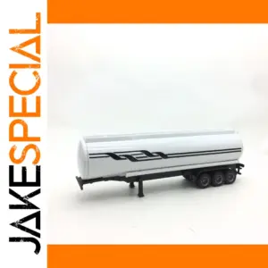 1:43 Scale White Tanker Trailer Model
