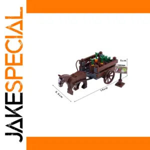 Medieval Horse Carriage Building Block Set