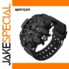 SANDA 6021 Black Sport Watch for Men