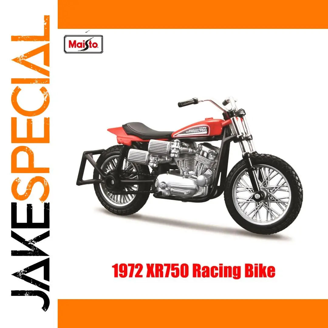 Maisto 1:18 1972 XR750 Diecast Motorcycle Model 1 Maisto 1:18 1972 XR750 Diecast Motorcycle Model