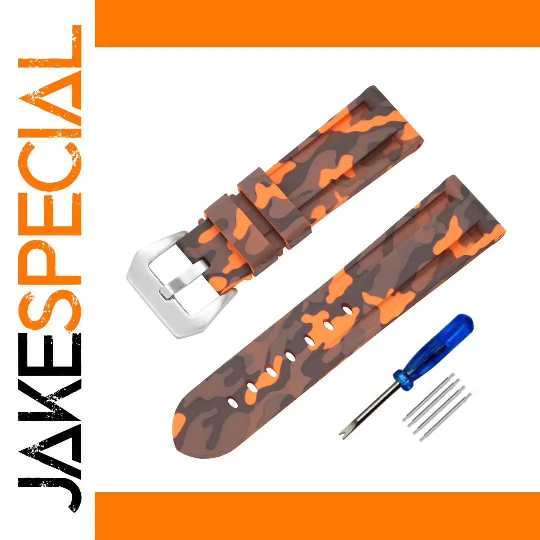 Silicone Watch Bands with Camouflage Design 1 Silicone Watch Bands with Camouflage Design