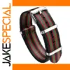 Black and Colorful Nylon Watch Band 20mm 22mm