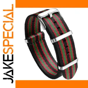 Black and Colorful Nylon Watch Band 20mm 22mm