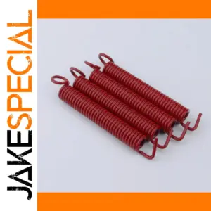 Vibrant Red Guitar Tremolo Bridge Springs - 4 Pack