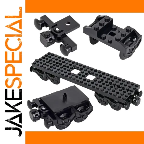 Train Base Wheel Carriage Building Set