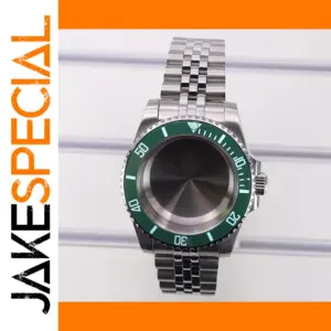 40mm Stainless Steel Watch Case with Sapphire Glass