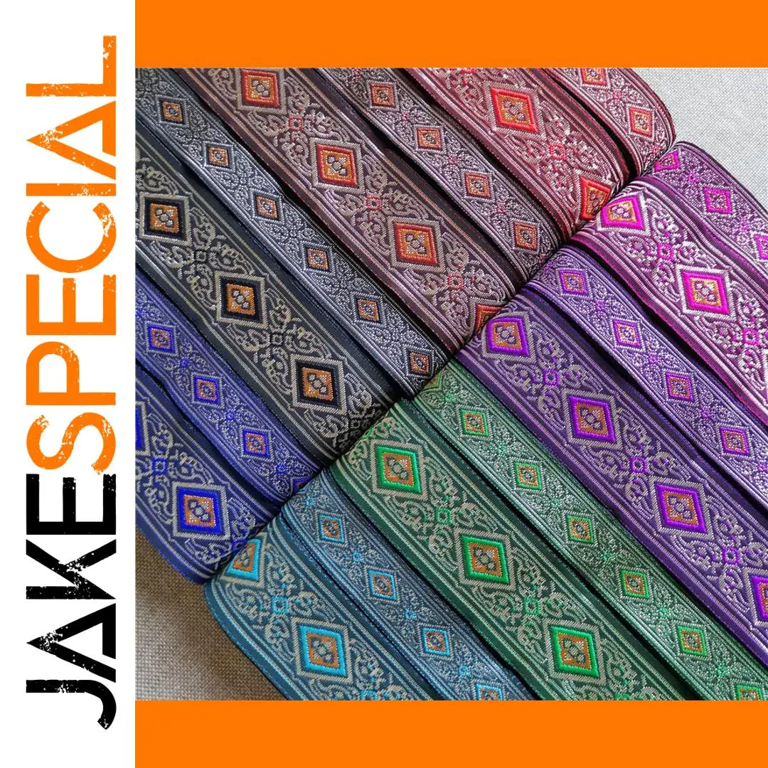 Vibrant Jacquard Ribbon 7m Length 20-33mm Width 1 Vibrant Jacquard Ribbon 7m Length 20-33mm Width