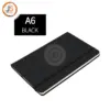 Solid Color Faux Leather Notebook A6 Size