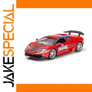 1:32 Red Spider-Web Cartoon Sports Car Model