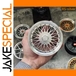 1/5 Scale Silver Aluminum Car Wheel Model