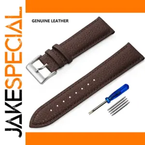 Dark Brown Leather Watch Band Various Widths