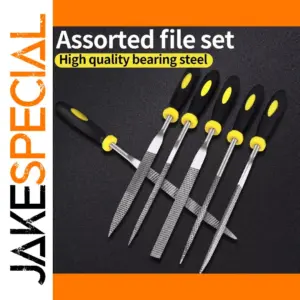 6 Piece Mini Steel File Set for Woodworking