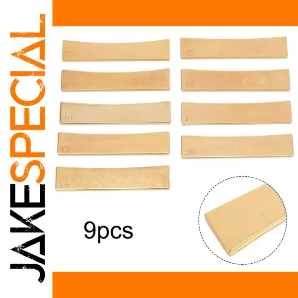 Guitar Radius Fret Press Inserts Set of 9