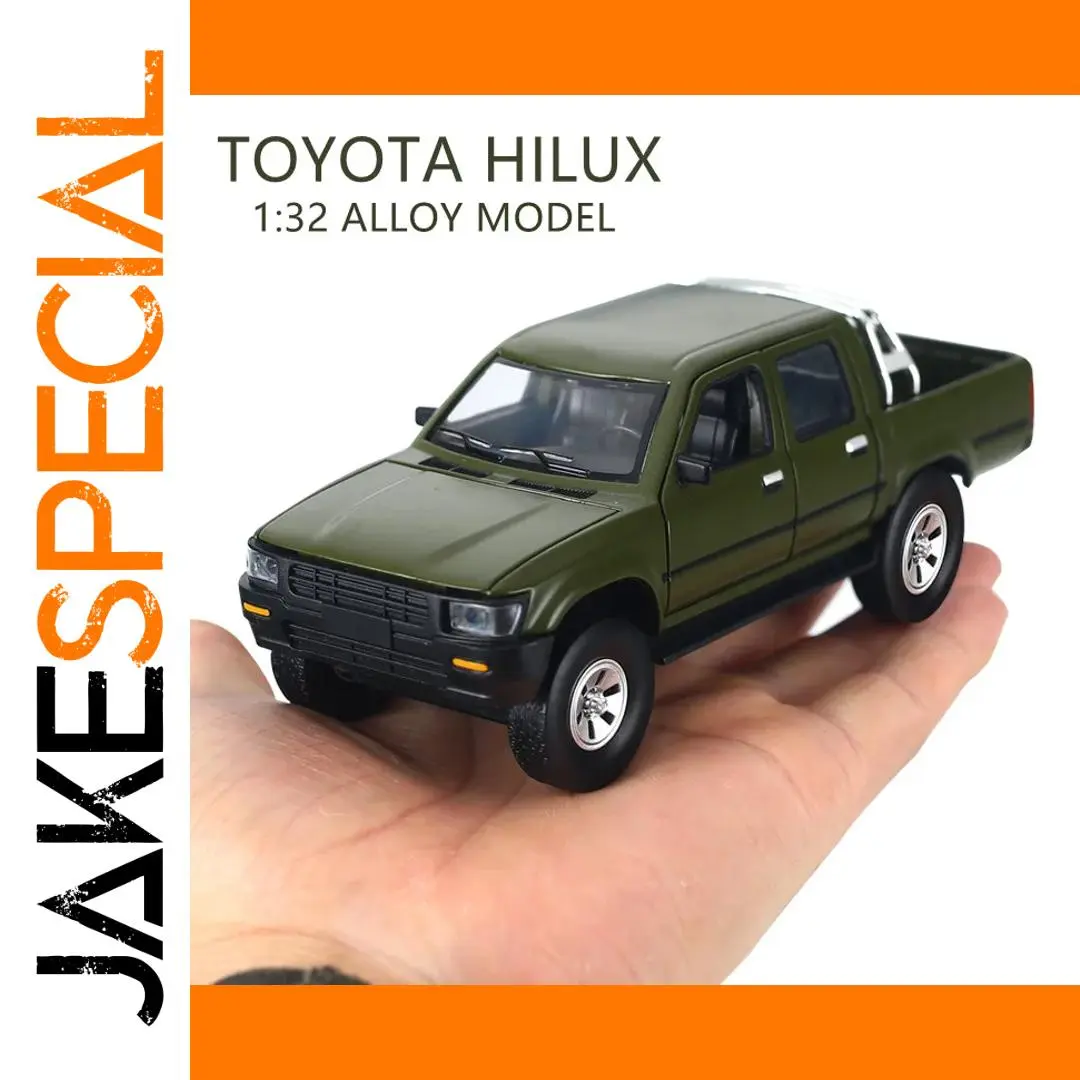 1:32 Scale Olive Green Toyota Hilux Model 1 1:32 Scale Olive Green Toyota Hilux Model