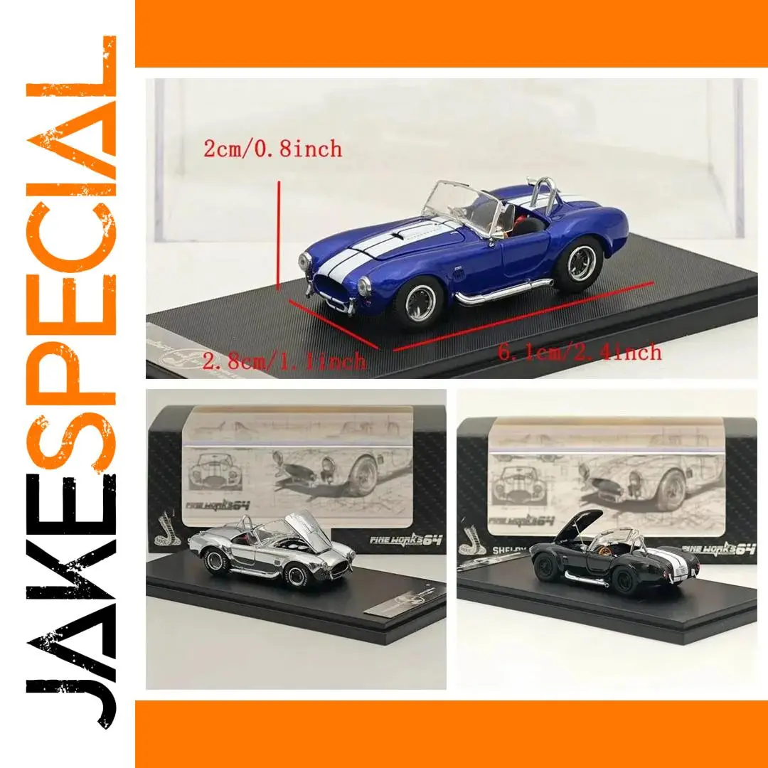 Shelby Cobra 427S/C Diecast Model Car Blue 1 Shelby Cobra 427S/C Diecast Model Car Blue