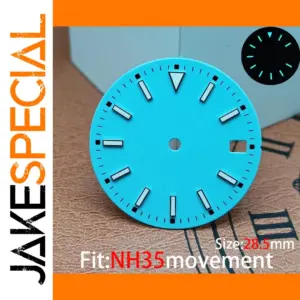 28.5mm Blue Minimalist Watch Dial for NH35/8215/2836