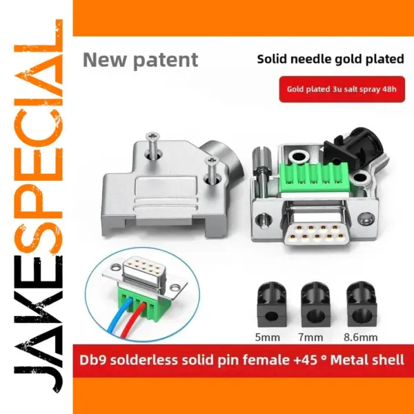 DB9 RS232 9-Pin Solderless Connector Set