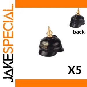 WWII Themed Toy Soldier Helmets Set of 5