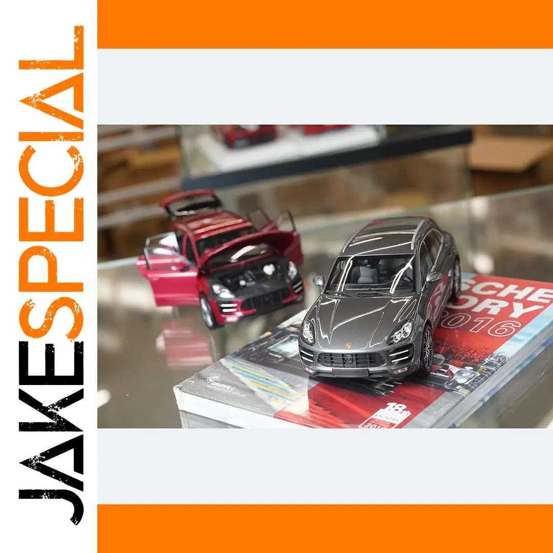 Porsche Macan Turbo 2013 Diecast Model Grey 1 Porsche Macan Turbo 2013 Diecast Model Grey