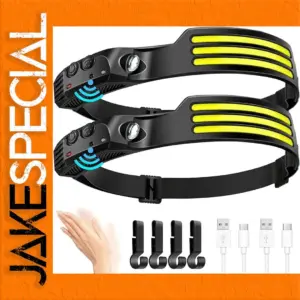 COB LED Headlamp with Motion Sensor 450 Lumens