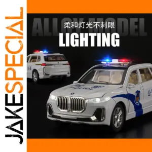 1:24 BMW X7 Police Car Diecast Model