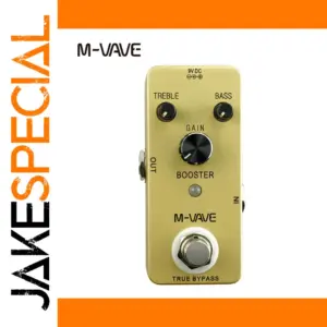 M-VAVE Booster Effect Pedal in Gold