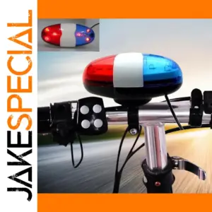 6 LED Bike Police Light with Horn