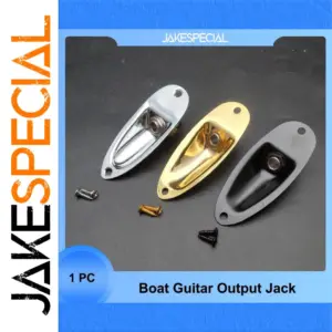 Boat Style 1/4 Inch Guitar Jack Socket Plate