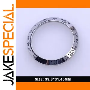 Polished Ceramic Watch Bezel Insert 39.3mm