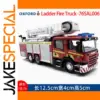 OXFORD 1:76 Scale Red Ladder Fire Truck