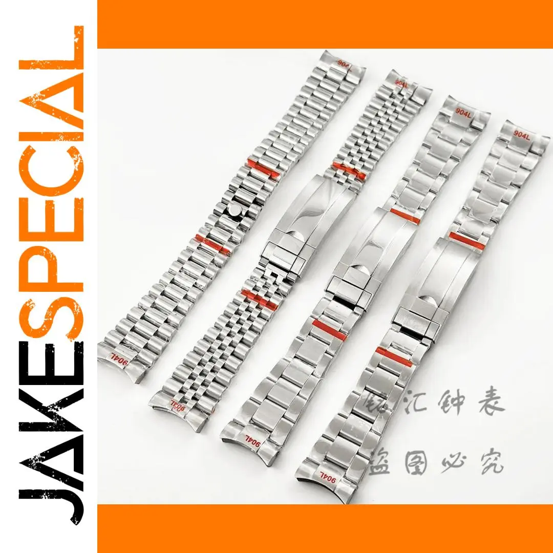 20MM 904L Silver Stainless Steel Watch Band 1 20MM 904L Silver Stainless Steel Watch Band