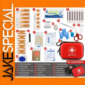 Portable Emergency Medical First Aid Kit 103 Supplies