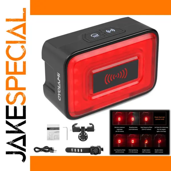 LED Bicycle Radar Tail Light with 20 LEDs