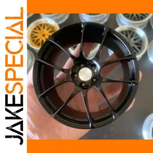 BBS Black Metal Wheel Hub 1:5 Model Display