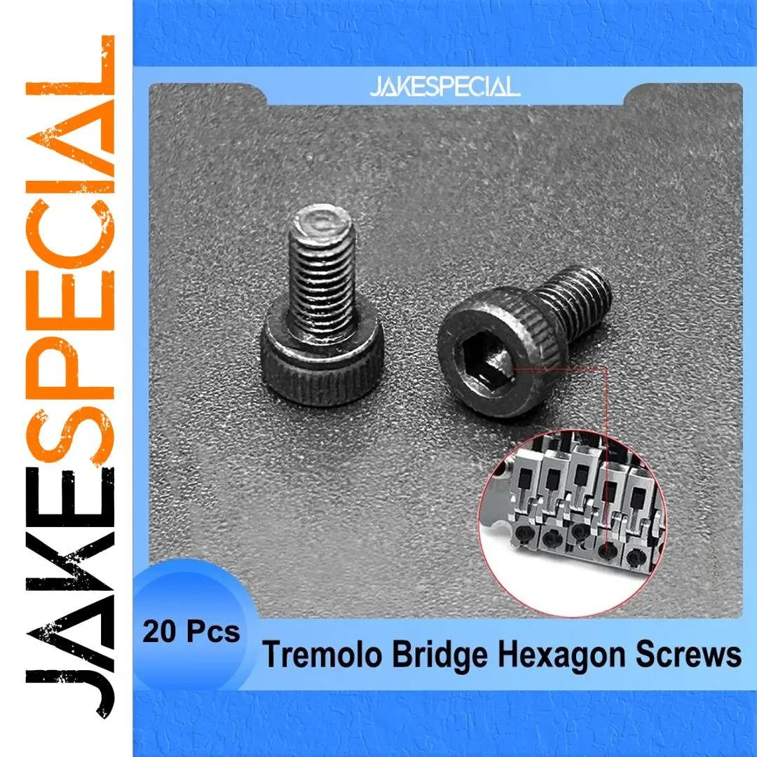 20Pcs Black Hexagon Tremolo Bridge Screws 1 20Pcs Black Hexagon Tremolo Bridge Screws