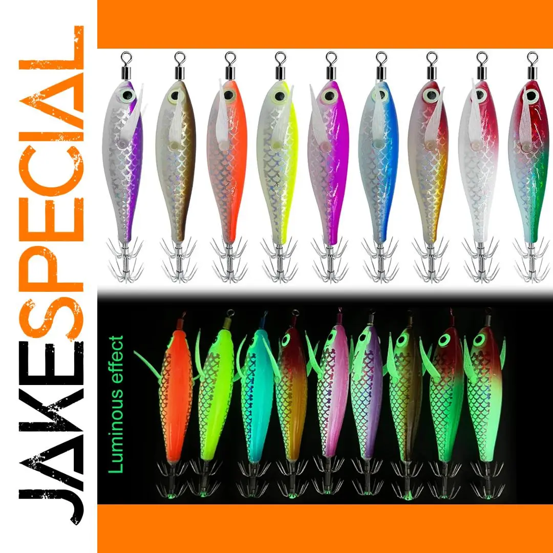 Luminous Squid Fishing Lure 8cm for Anglers 1 Luminous Squid Fishing Lure 8cm for Anglers