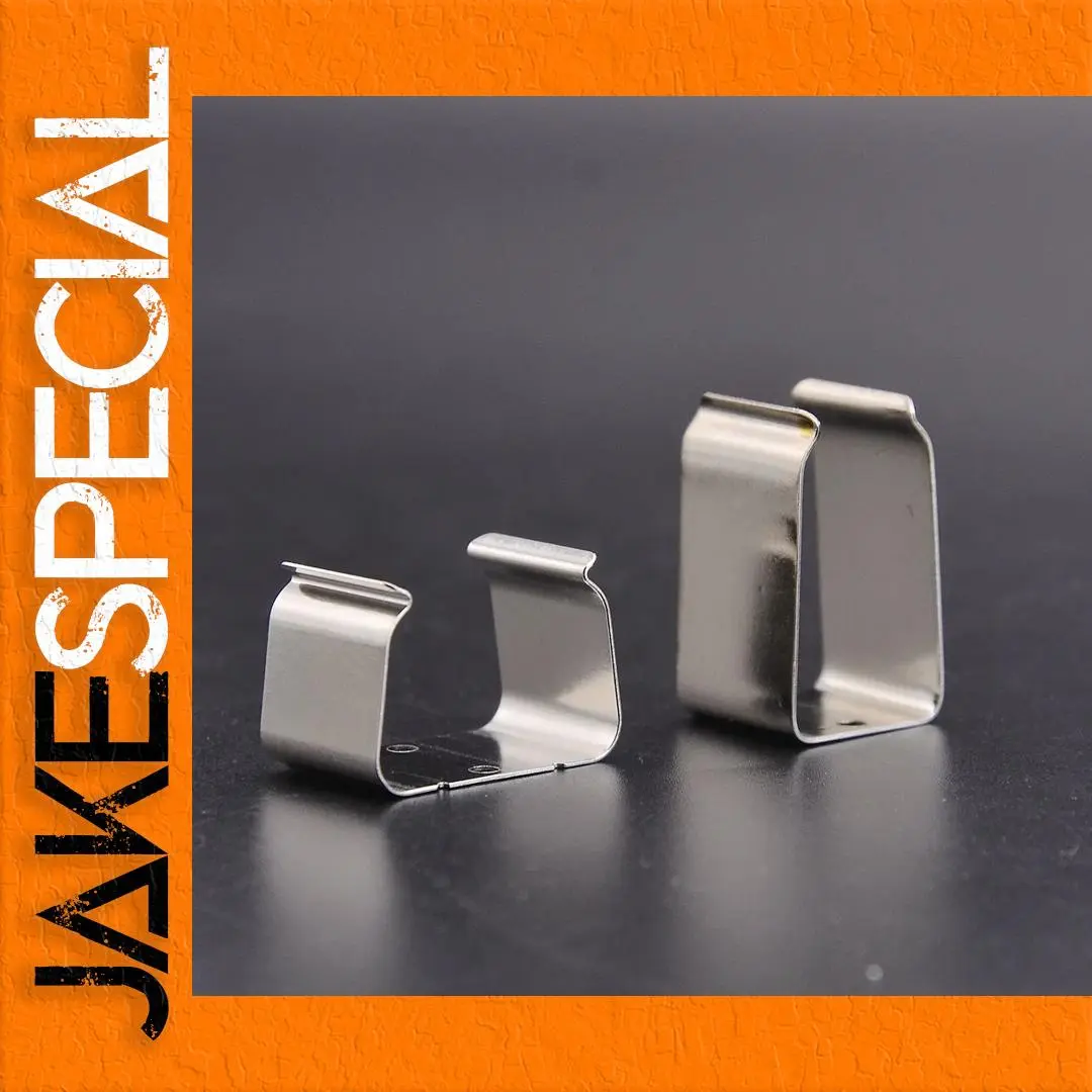 Stainless Steel 9V Battery Clip Holder for Guitars 1 Stainless Steel 9V Battery Clip Holder for Guitars