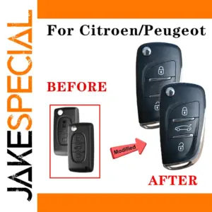 HU83 VA2 Modified Key Shell for Citroen Peugeot