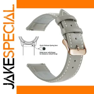 Genuine Leather Watch Band for Samsung & Garmin